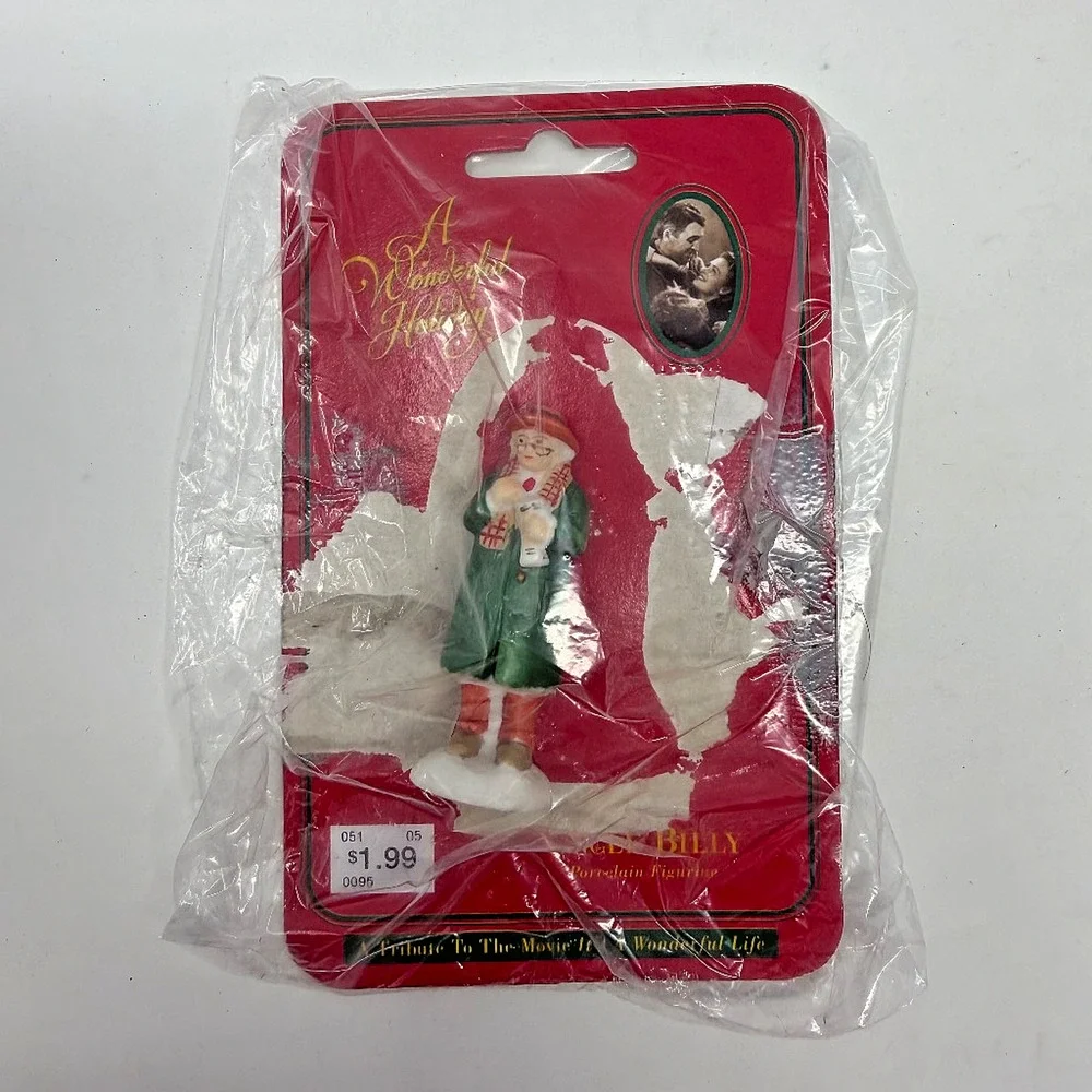A Wonderful Holiday 1996 Uncle Billy Porcelain Figurine It's a Wonderful Life